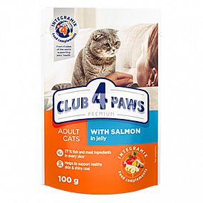 Kapsa Club4Paws CAT 100g with Salmon in Jelly
